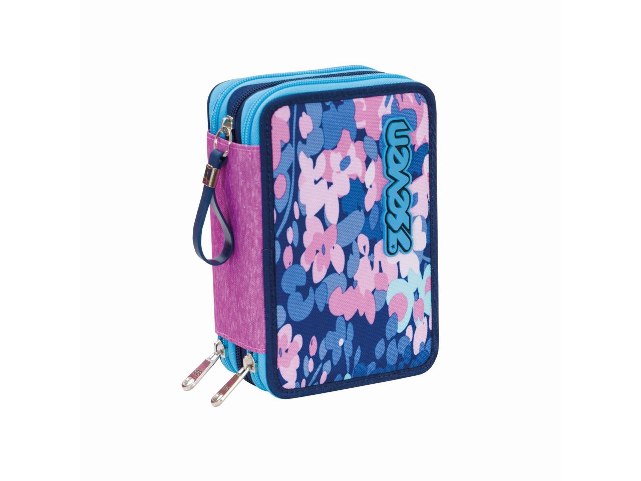 astuccio con 3 zip seven fluffy roses