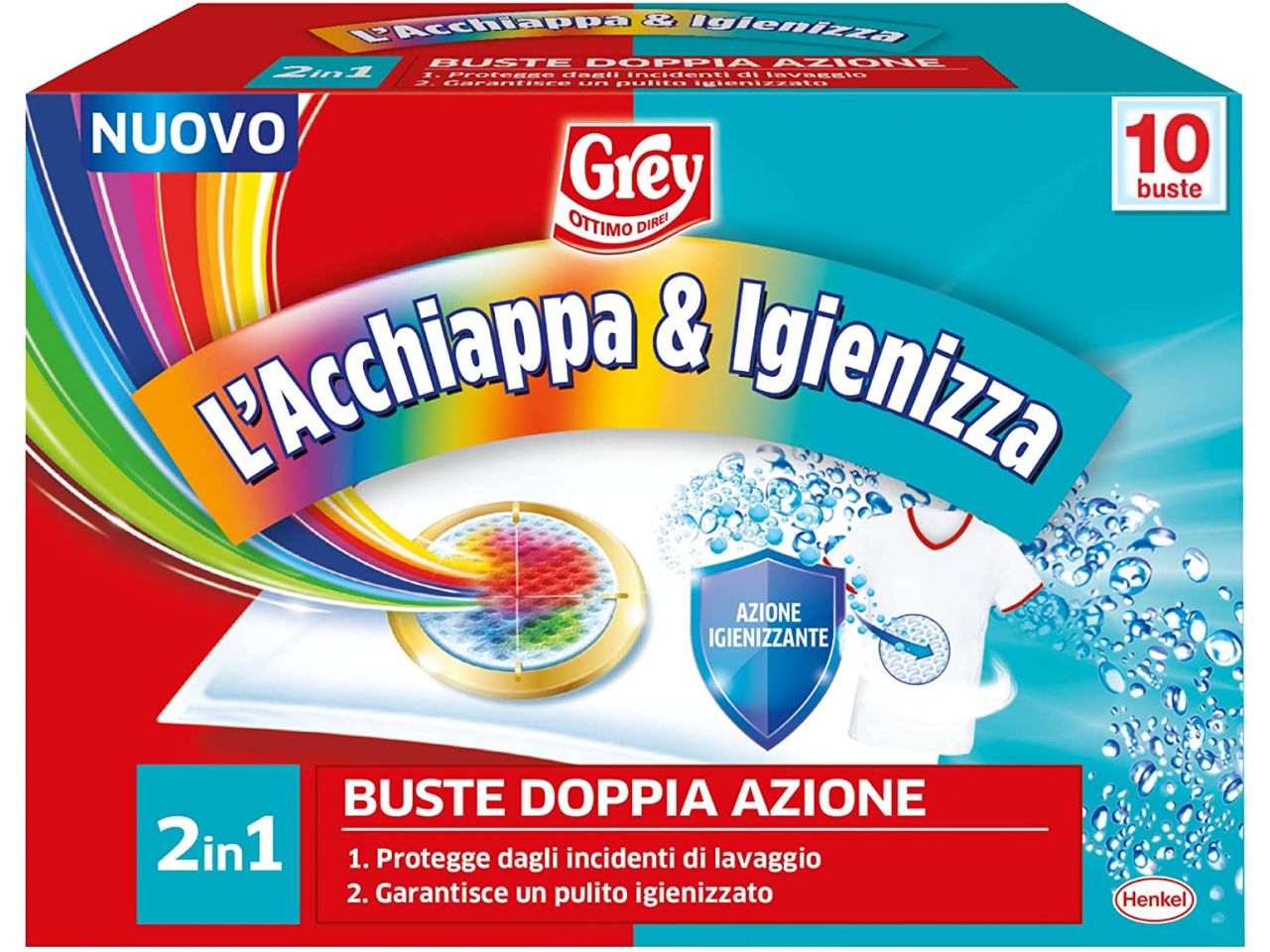 Grey l'acchiappa & igienizza - confezione da 10 fogli