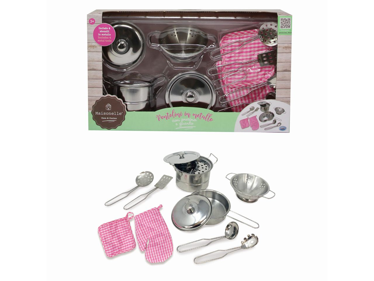 Maisonelle - set pentolini in metallo 12 pezzi