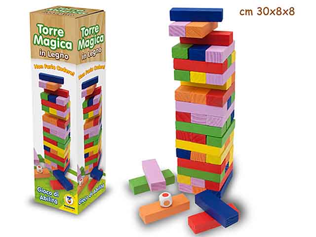 Gioco torre magica colorata 40524
