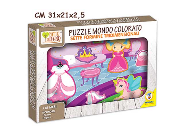 Fatto di legno puzzle principessa 40584