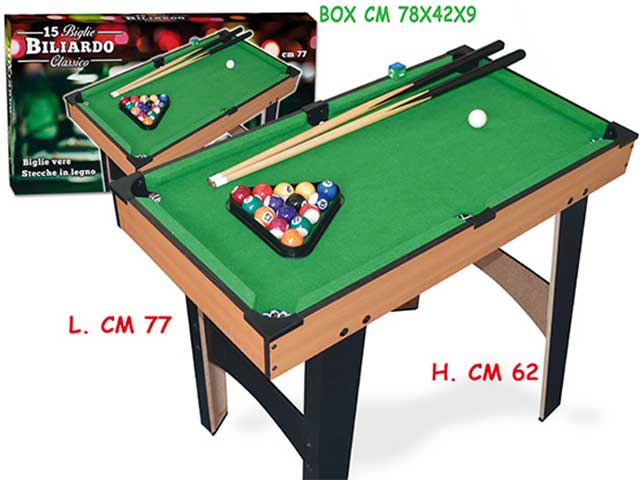 biliardo completo c/accessori 63770