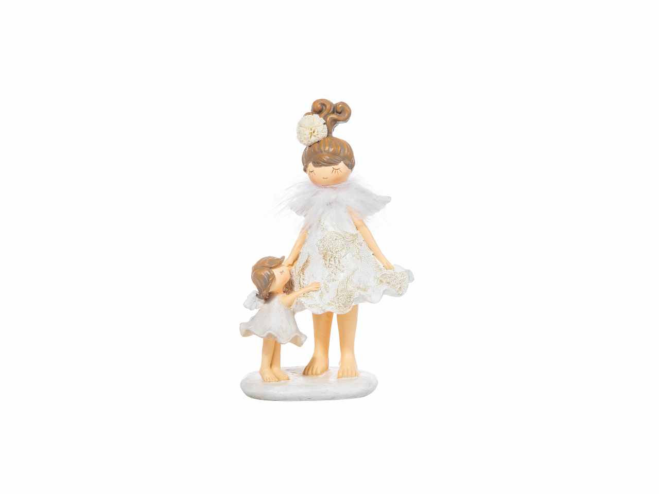 Ballerina resina bianca cm.22