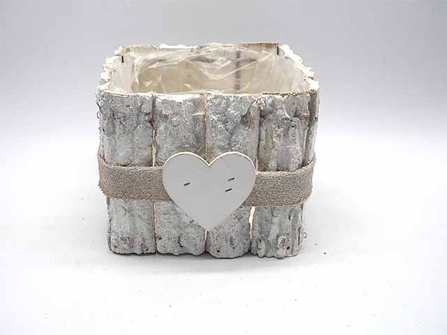 L.corteccia porta pianta 14x17x17cm