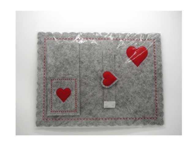 l.feltro tovaglietta 40x30+p.posate