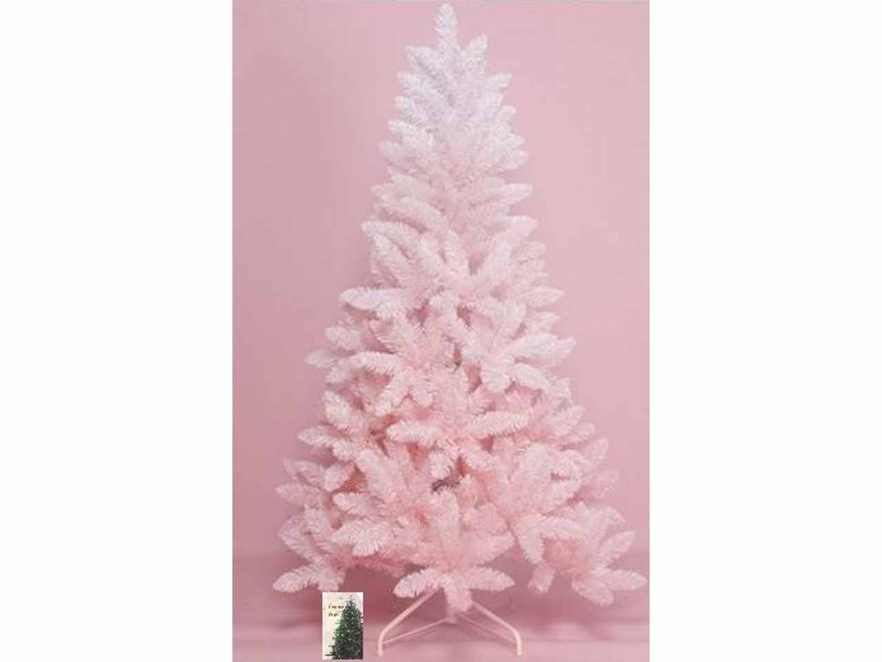 Albero natale rosa automatico h180cm 749tips/7cm