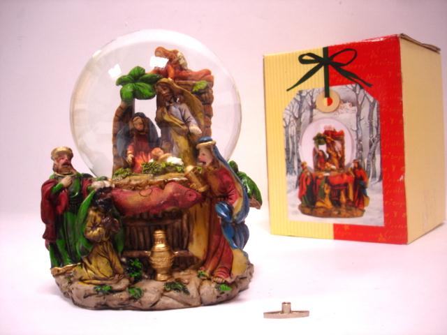 Sfera grande c/nativita' 17,5x14cm