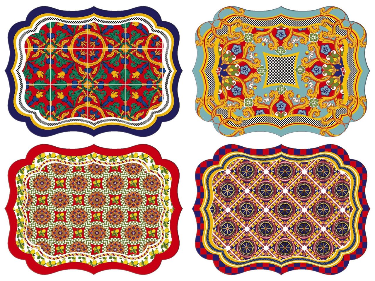 Tovaglietta in plastica 43x32cm in 4 decori assortiti