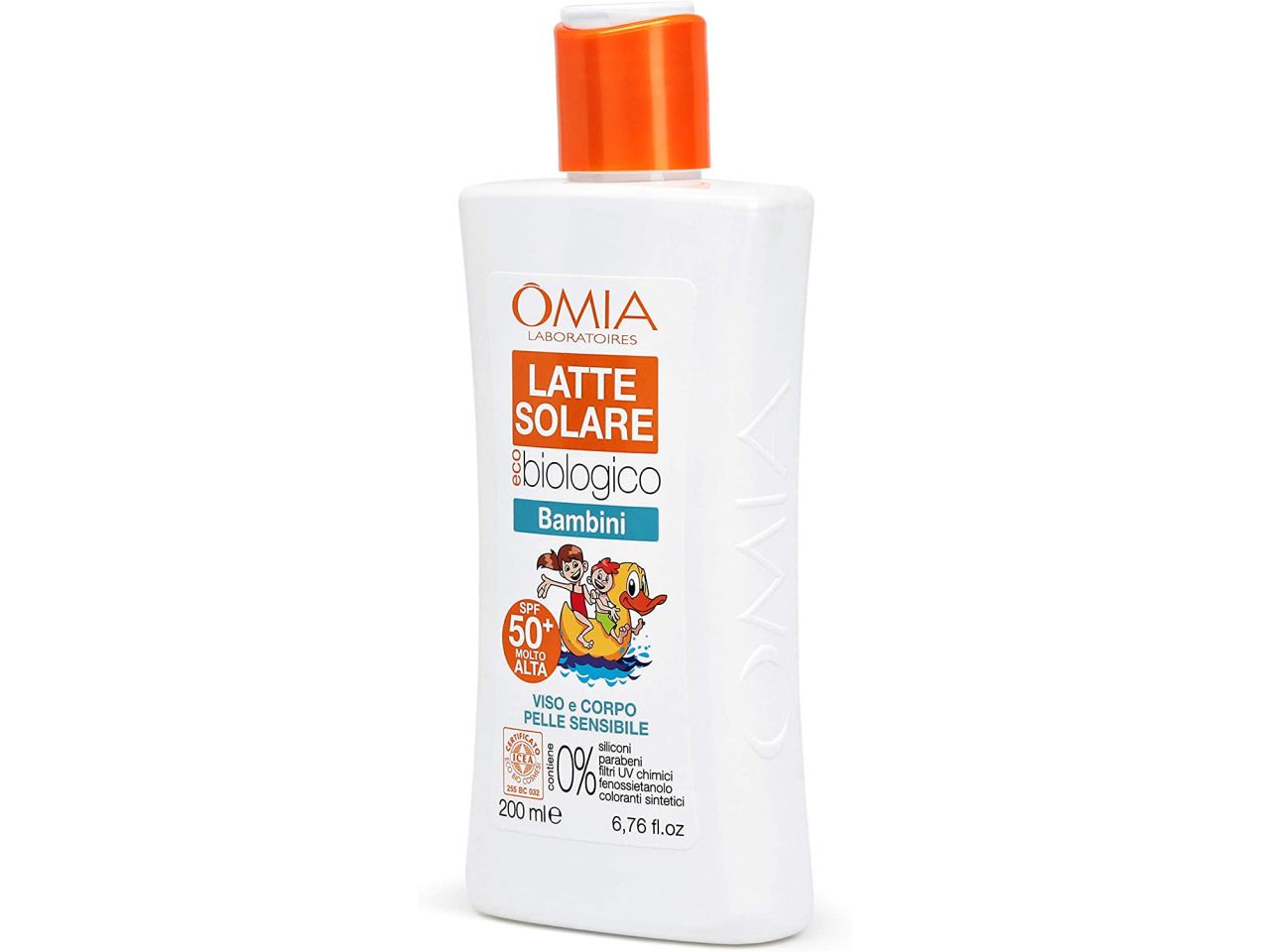 Omnia latte solare bio spf50+ 200ml