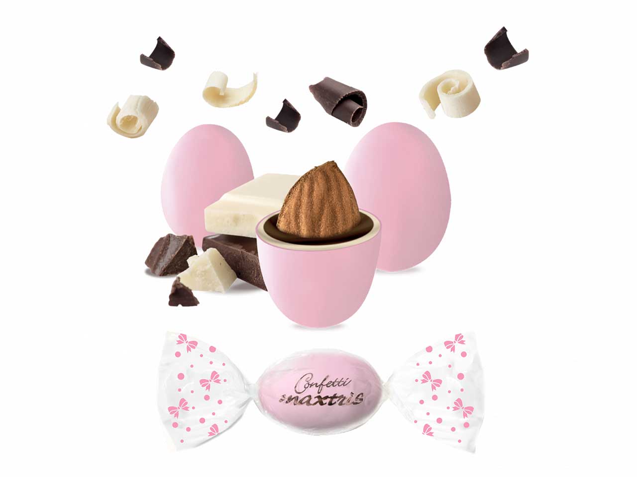Confetti twist maxtris rosa 1kg twmaxr