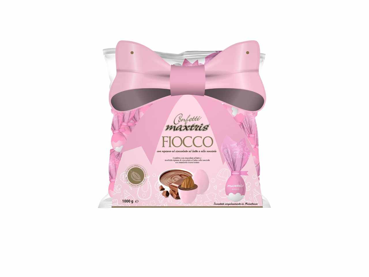 Confetti maxtris fiocco rosa 500grmaxfior500