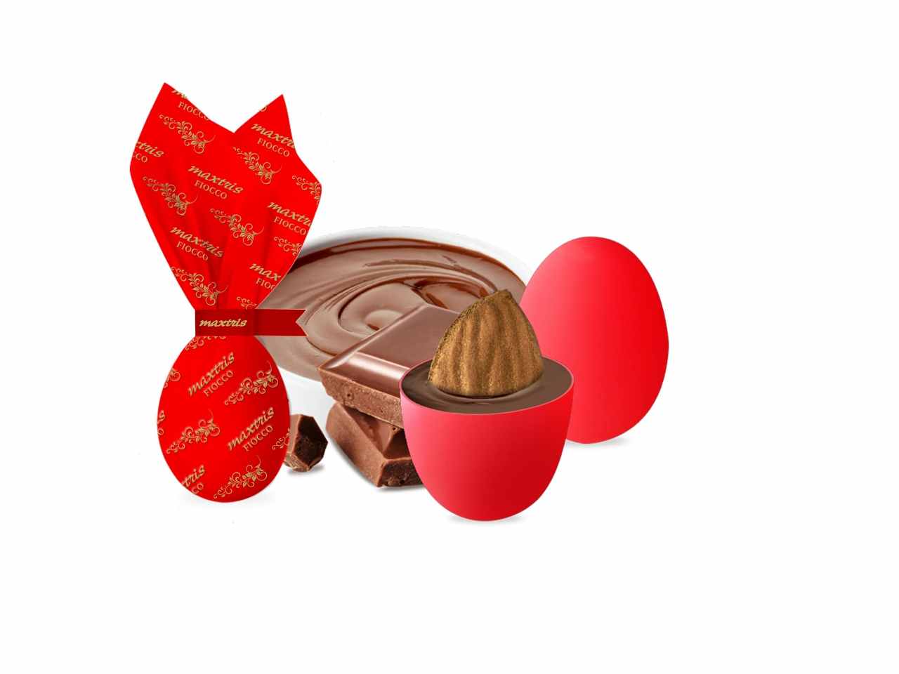 Confetti maxtris fiocco rosso 500grmaxfiors500
