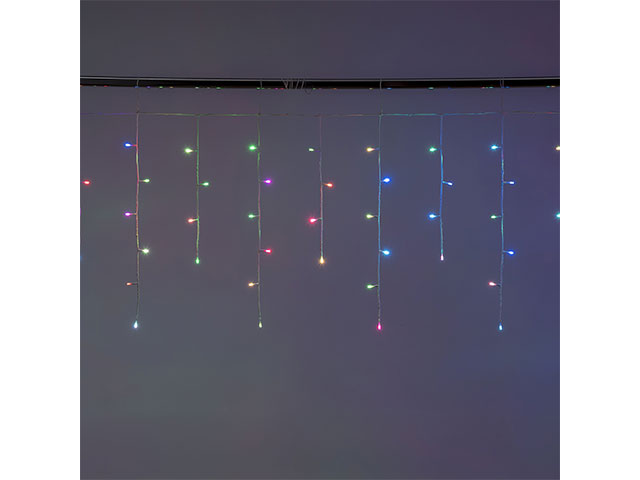 Tenda 180led rgb uso esterno cavo bianco uso esterno