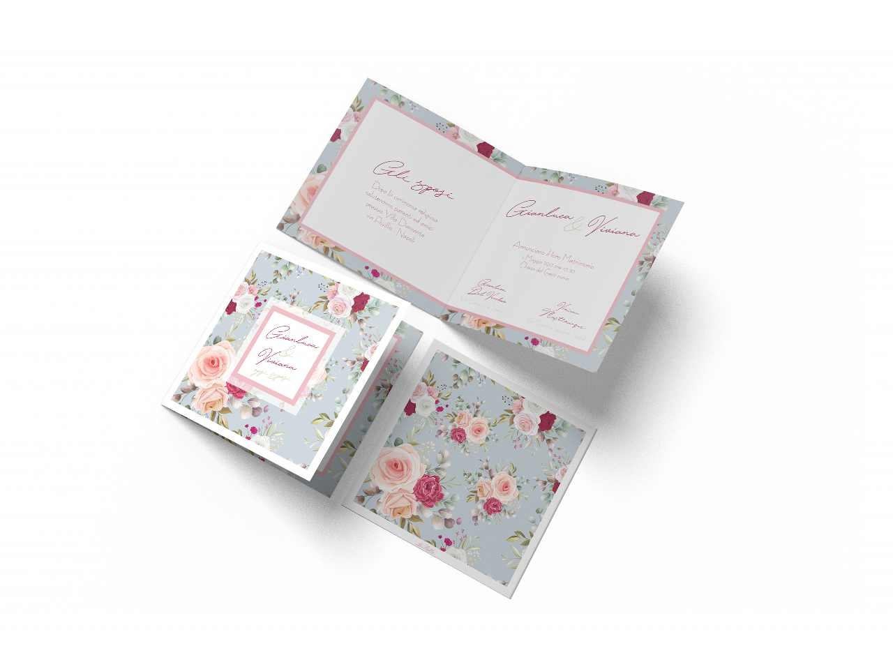 Partecipazione c/busta roses 0008