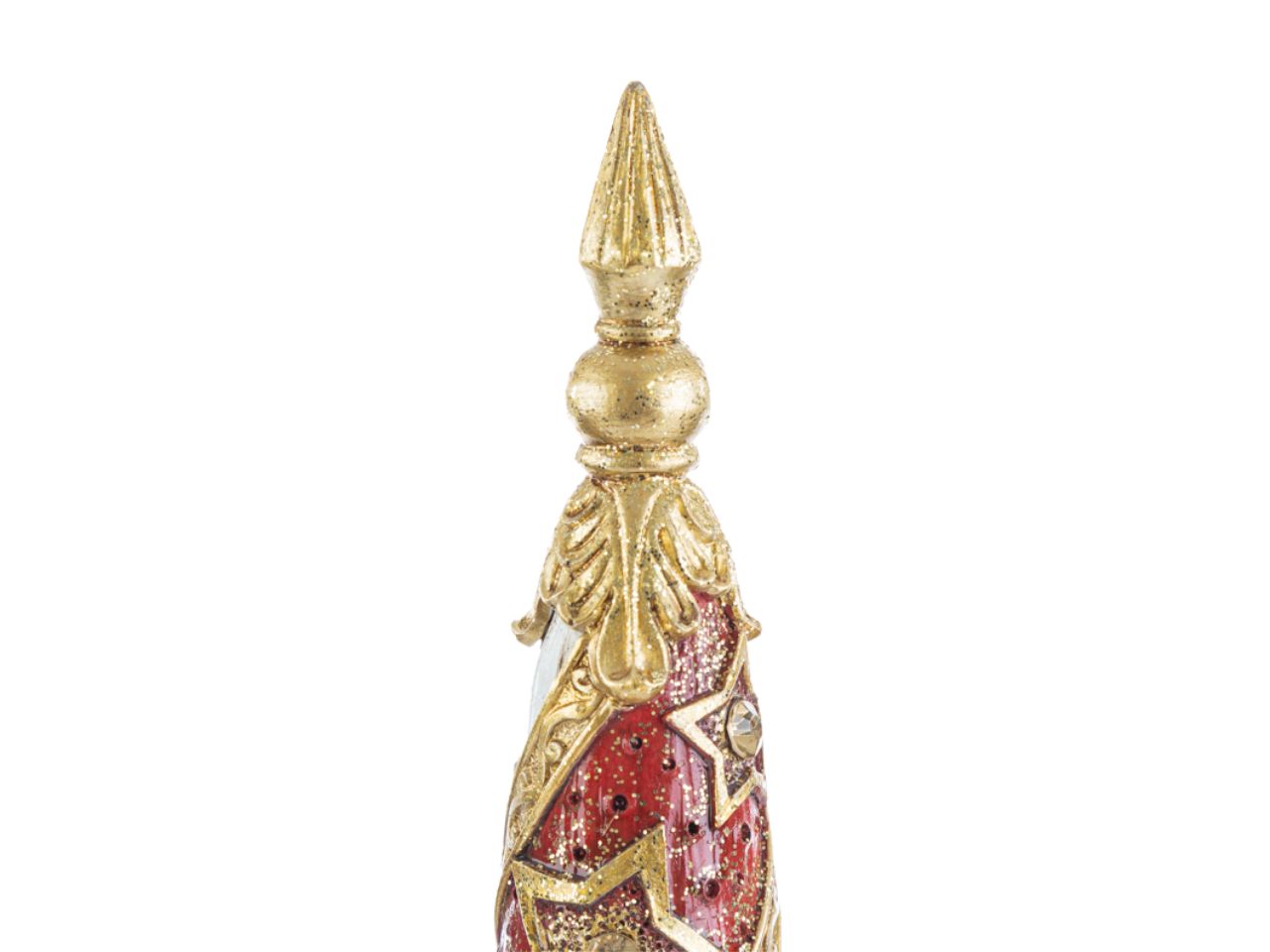 Albero in resina natalizio 10x10xh.35,5 cm