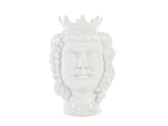 Vaso testa moro porcellana h35cm 52695