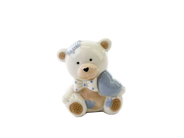 orsetto porcellana celeste h.6,5cm53099