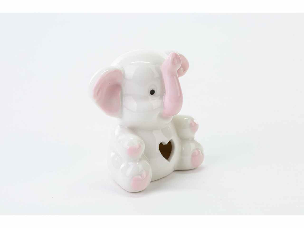 Elefantino porc.rosa 7,5x6xh.8cm 54121