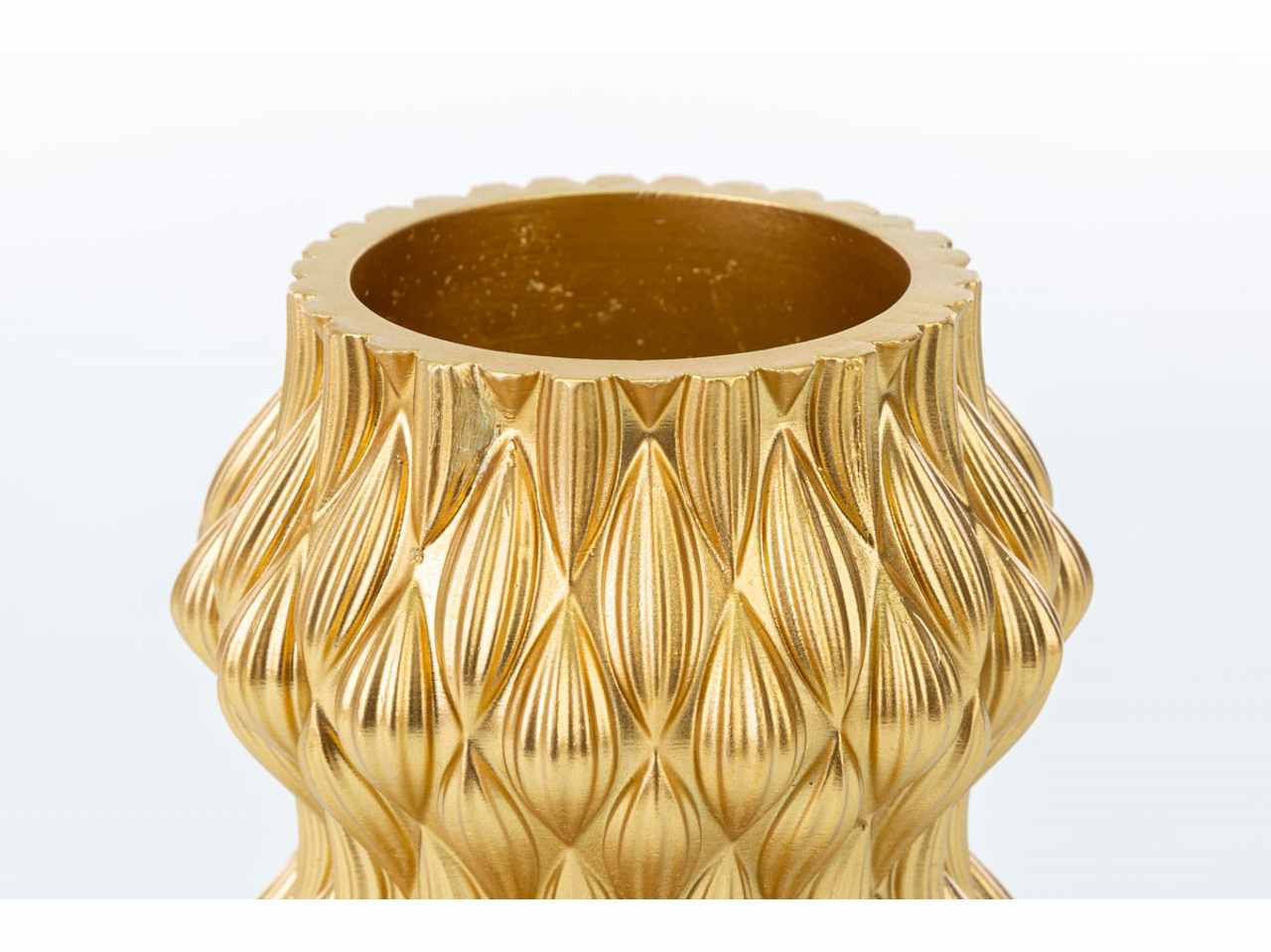 Vaso resina oro 12xh20cm 54182