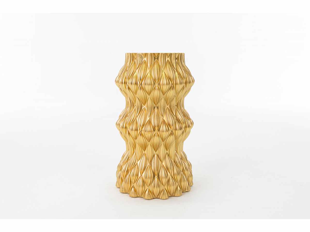 Vaso resina oro 12xh20cm 54182