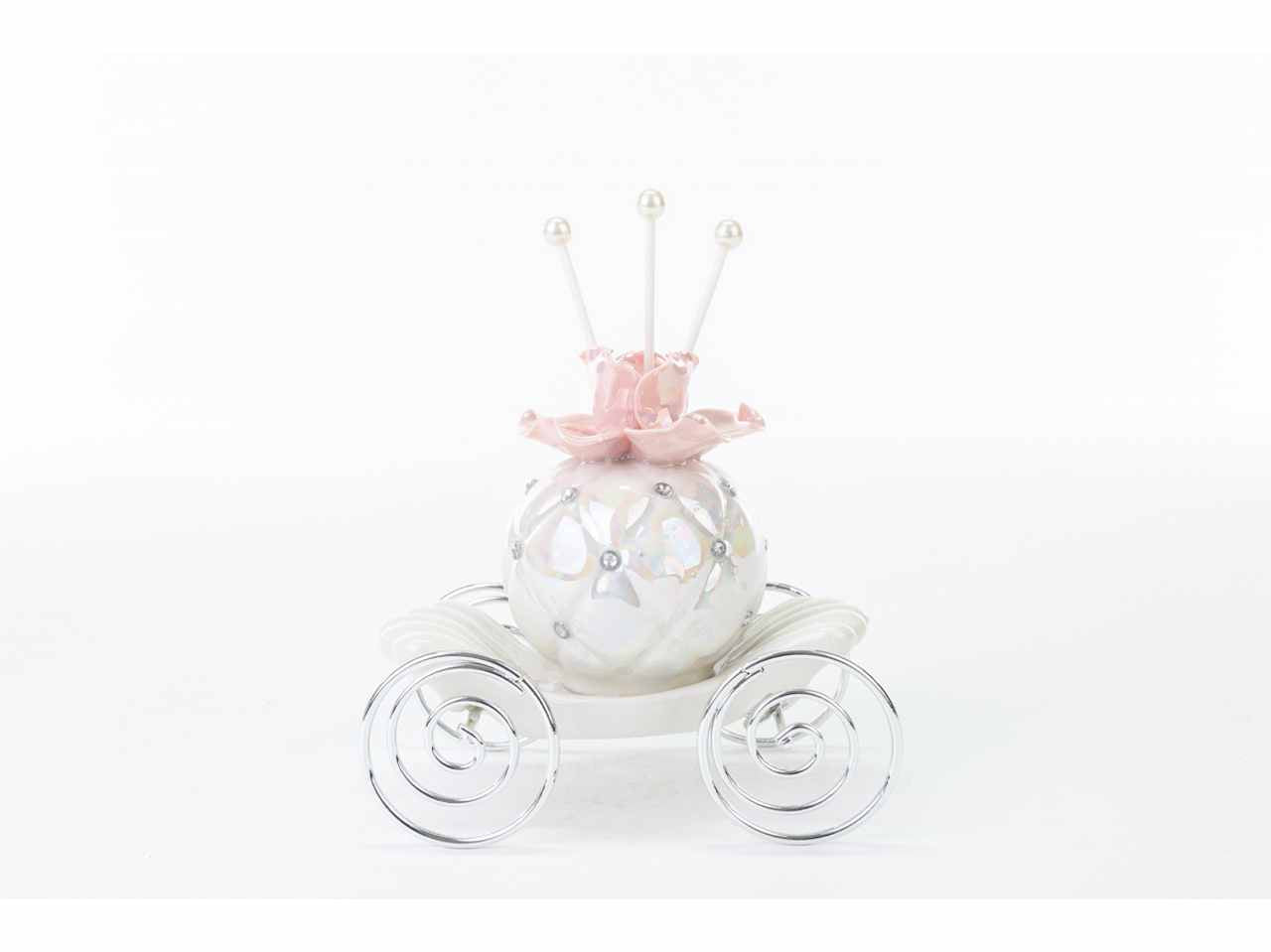 Profumatore carrozza fiore 15x9xh.12cm 54204