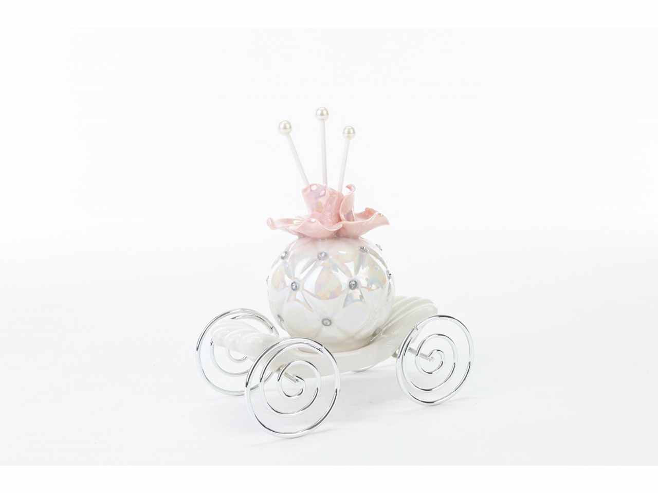 Profumatore carrozza fiore 15x9xh.12cm 54204