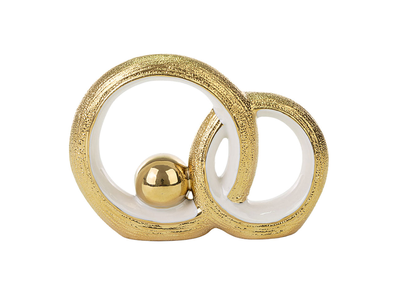 Cerchi porc. oro 18x4,5xh.13,5cm 54247