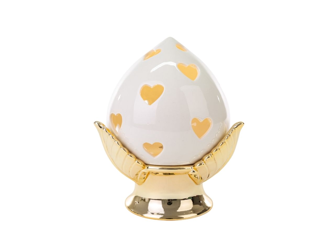 Pomo led porc.bianco 18xh.22cm 54266
