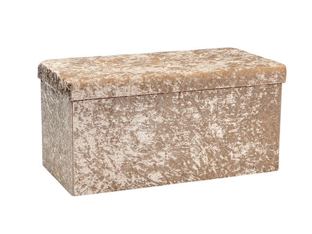 panca velluto 76x38x38cm bianco 6434042