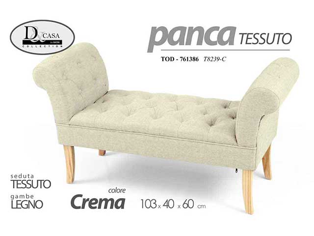 Linea tod panca 103x40x60 crema 761386