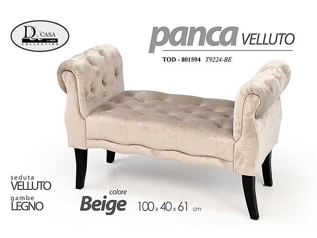 Linea tod panca 100x40x61cm beige 801594