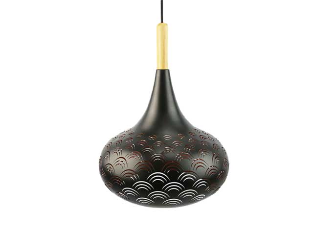lampadario nero/rame 30x30x110 809729