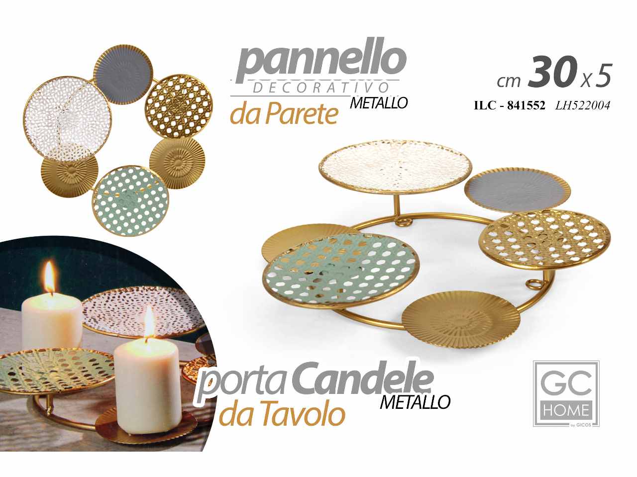 Porta candela 30x29x5cm841552