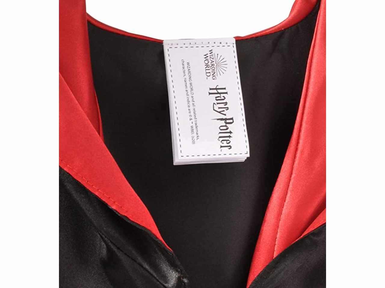 Costume di hermione comprende mantello con logo stampato e finta camicia con cravatta taglia 7-9 anni