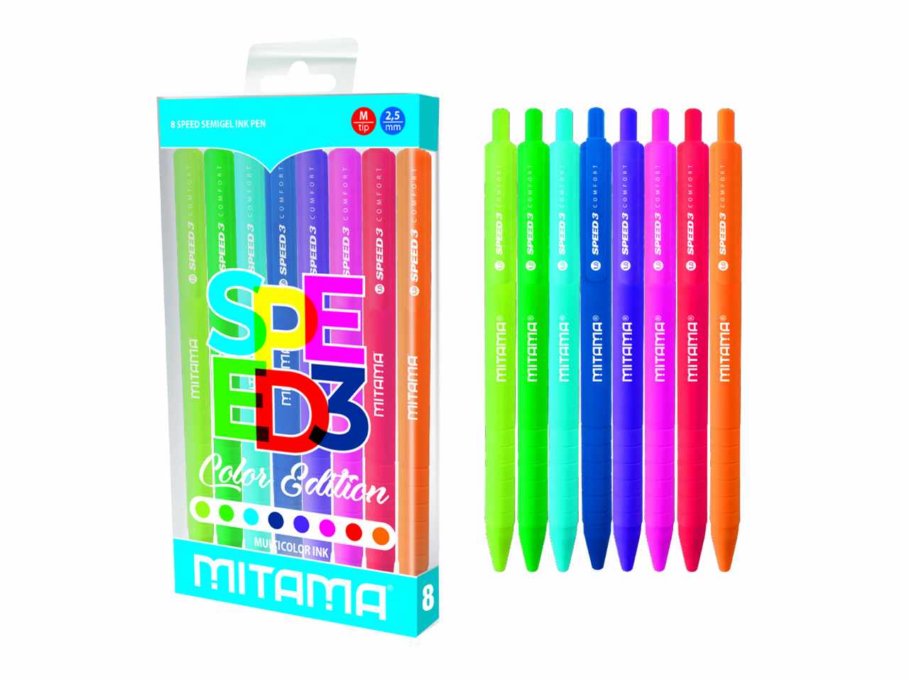 Penna scatto 3 pezzi assortita