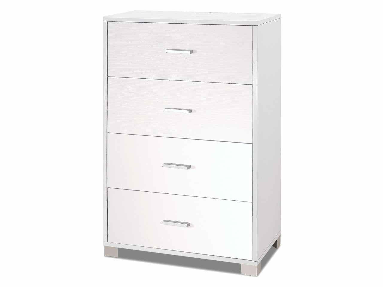 Mobile 4 cassetti 112x70x41 bianco a774bfbk