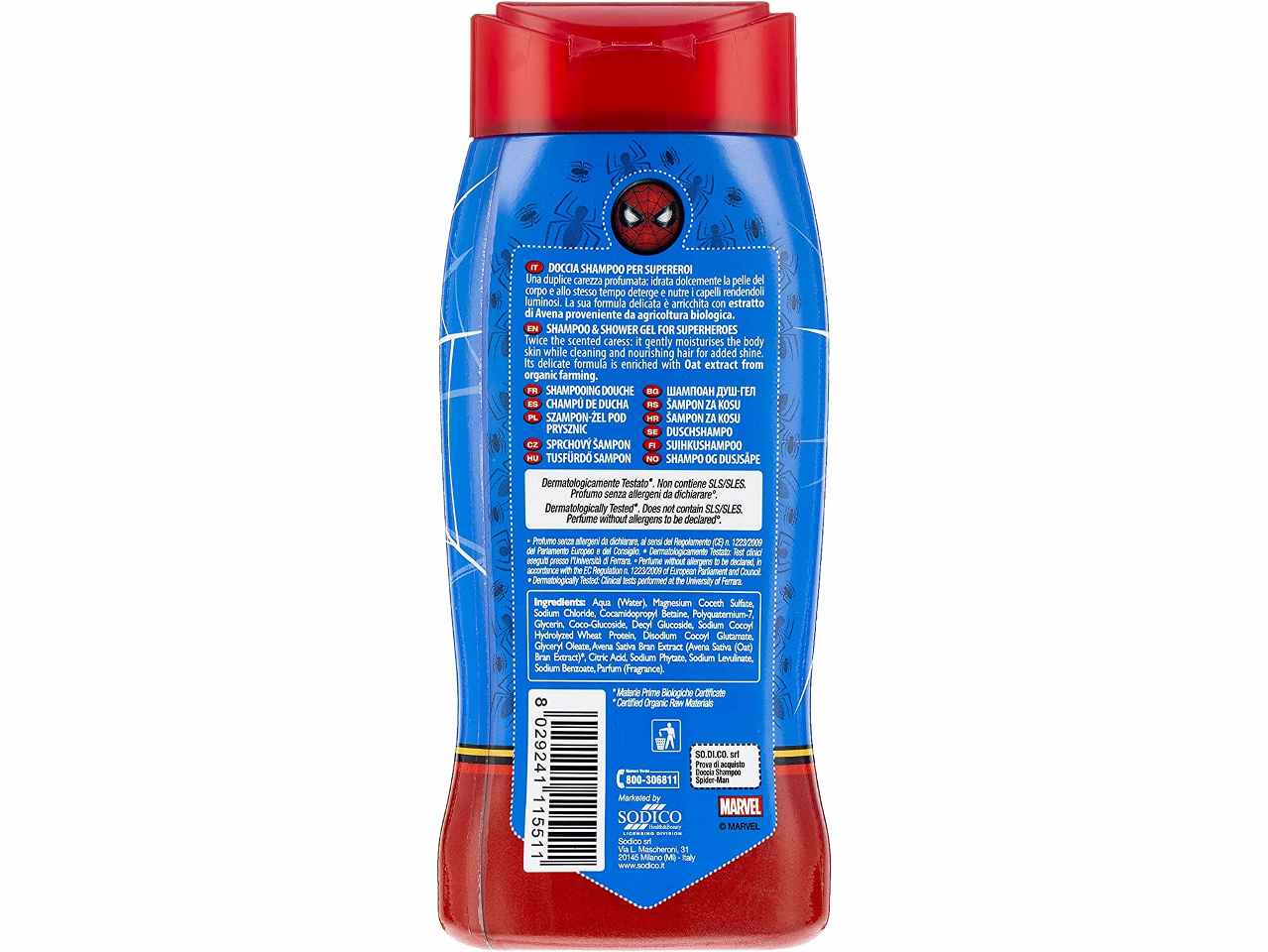 spiderman doccia shampoo 250ml