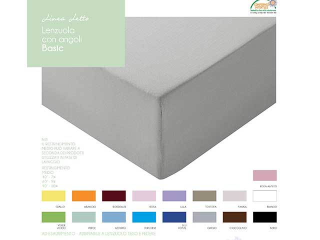 lenzuolo c/angoli 1p bianco 05100701