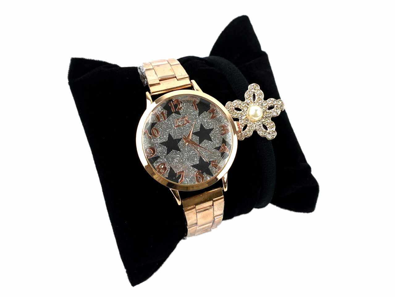 Orologio le kikke con quadrante glitterato