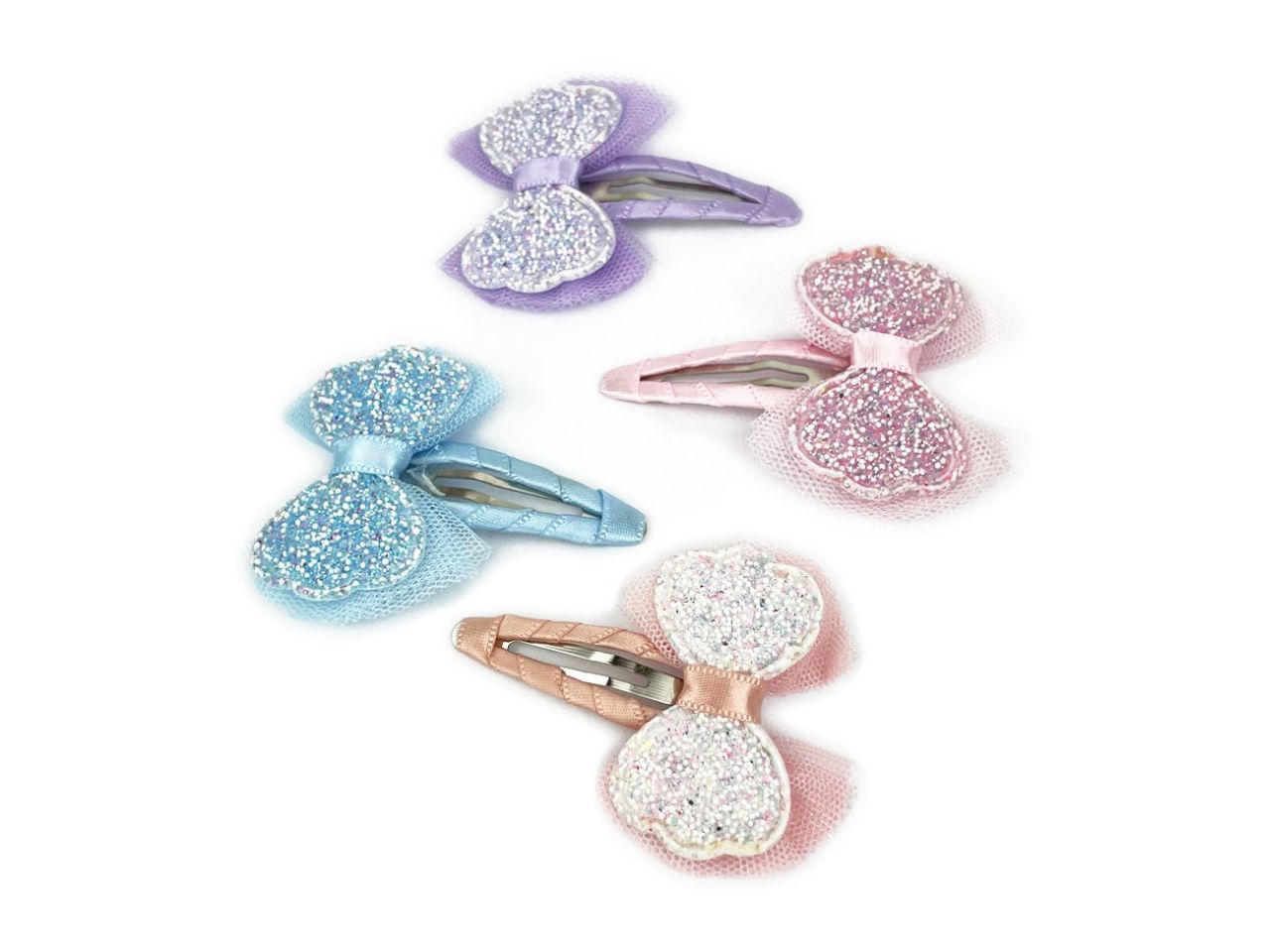 Clic clac con fiocco tulle e fiocco glit