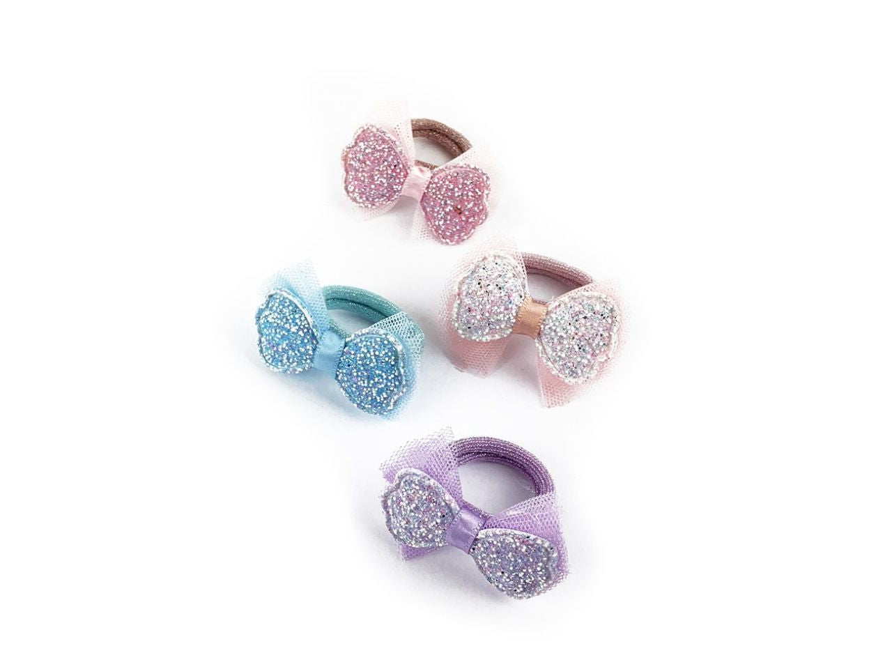 Polsino con fiocco tulle e fiocco glitte