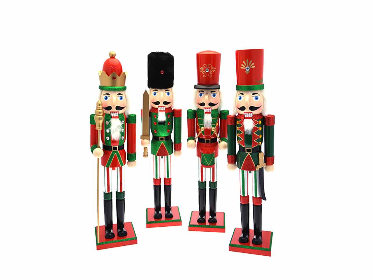 Schiaccianoci rosso/verde 55cm