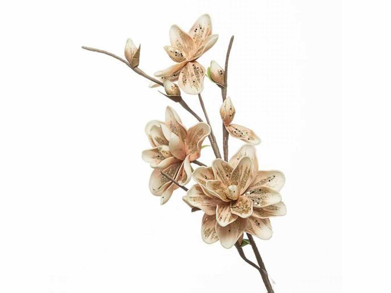 Magnolia c/glitter 90cm rosa antico 1nhz1907