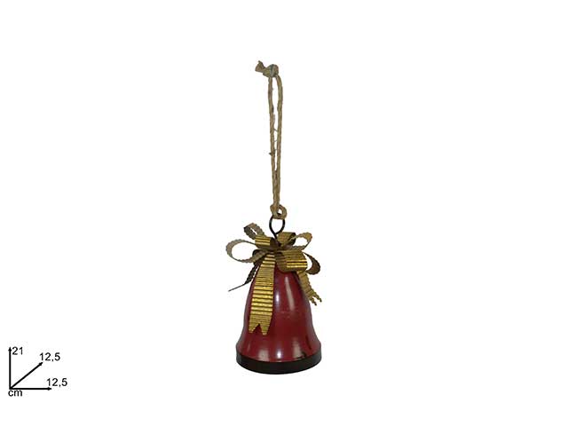 campana metallo 12.5x21cm mo002754