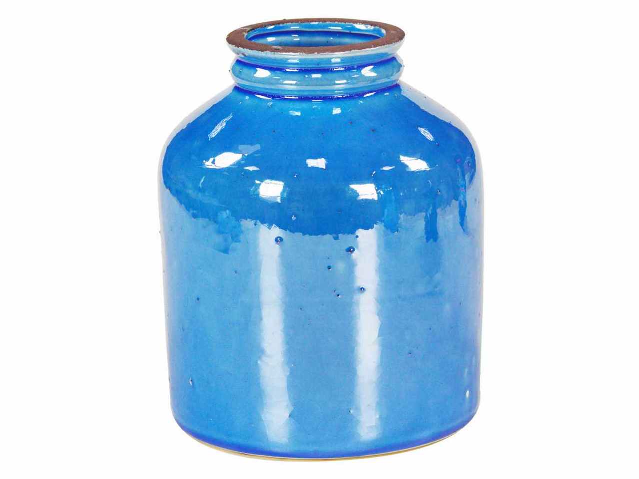 Vaso azzurro basso 21xh24cm 9121540000