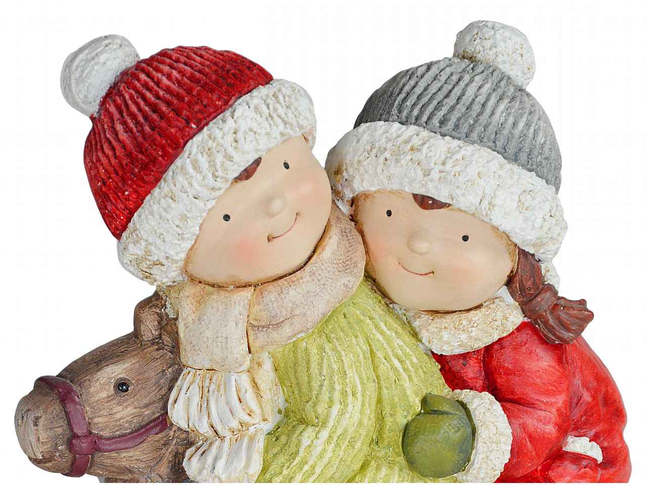 Bambini natale su cavallo nym-1952 cm34x18x6