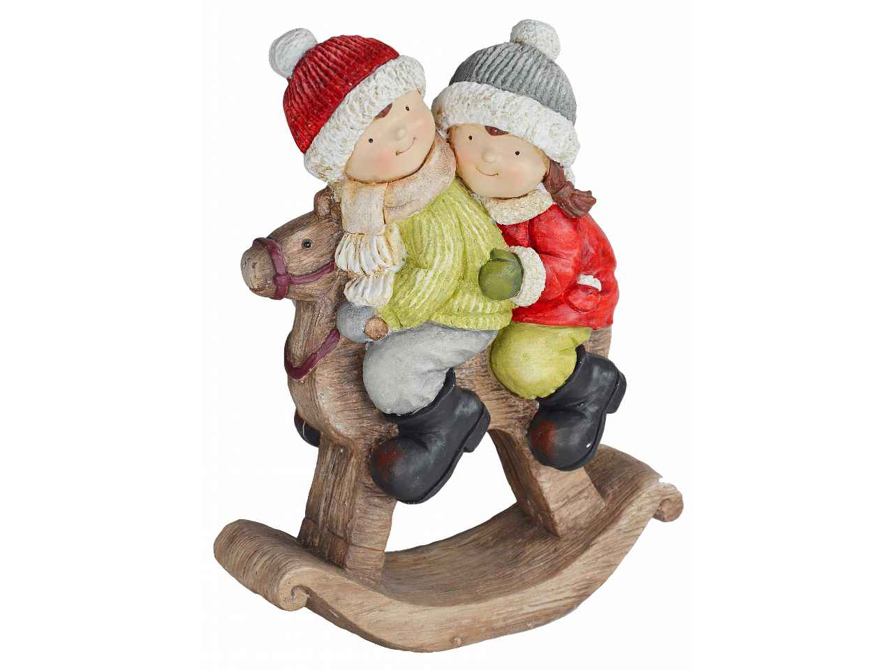 Bambini natale su cavallo nym-1952 cm34x18x6