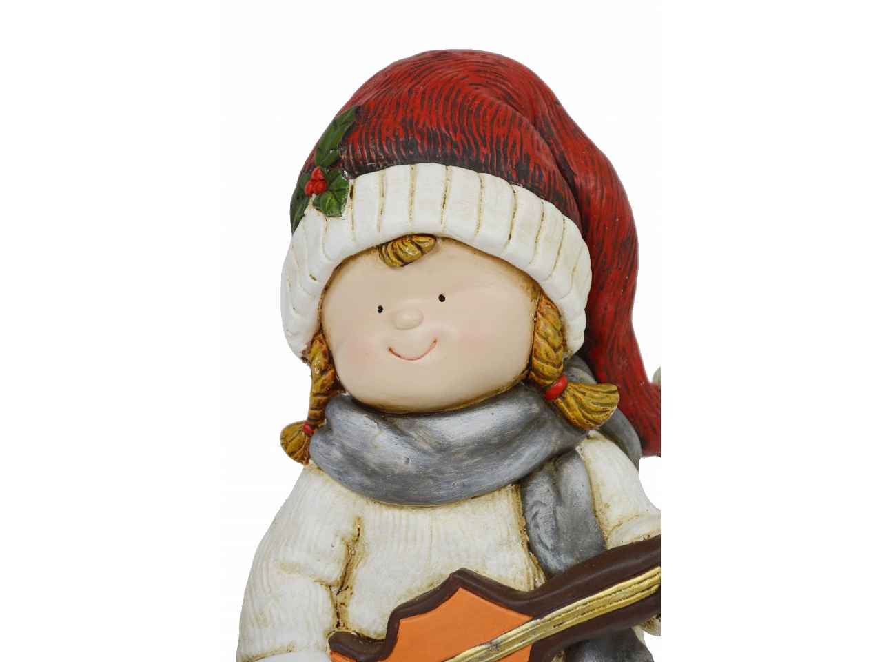 Bambina che suona chitarra nym-2027 cm.35x26x60