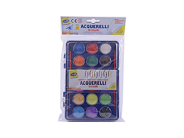 colori acquerelli in plastica assortiti