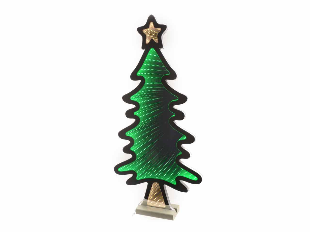 Albero natalizio con luce "infinity" in acrilico 29x7x61.5cm